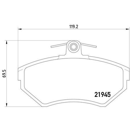 Pagid Brakes Disc Brake Pad, 355018241 355018241